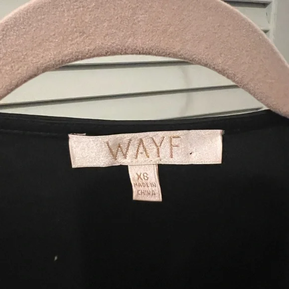 Wayf black shirt with feather sleeves - Picture 2 of 2